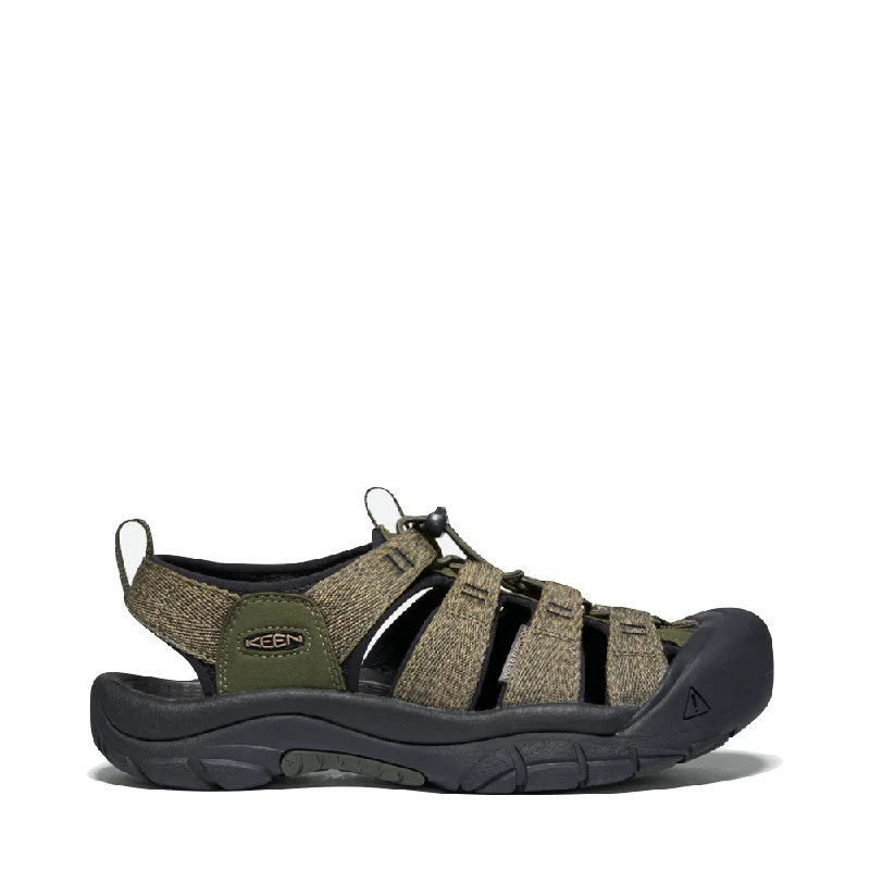 Men's Lightweight Boots KEEN Men's Newport H2 Waterproof Sandal in Forest Night