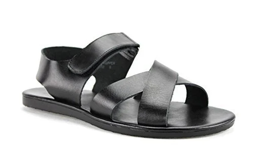 Men's Odor-Resistant Shoes Men's 52632 Roman Gladiator Leather Strap Sandals Sz:6
