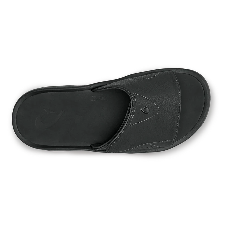 Men's Trendy Shoes Olukai Nalu Slide Black Men's