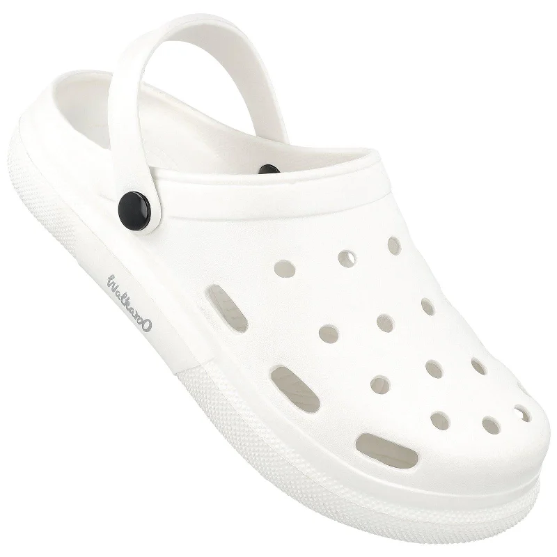 Clearance Sale On Trendy Footwear While Supplies Last Walkaroo Men's Clogs - WC4837 White Clearance Sale On Trendy Footwear While Supplies Last Walkaroo Men's Clogs - WC4837 White