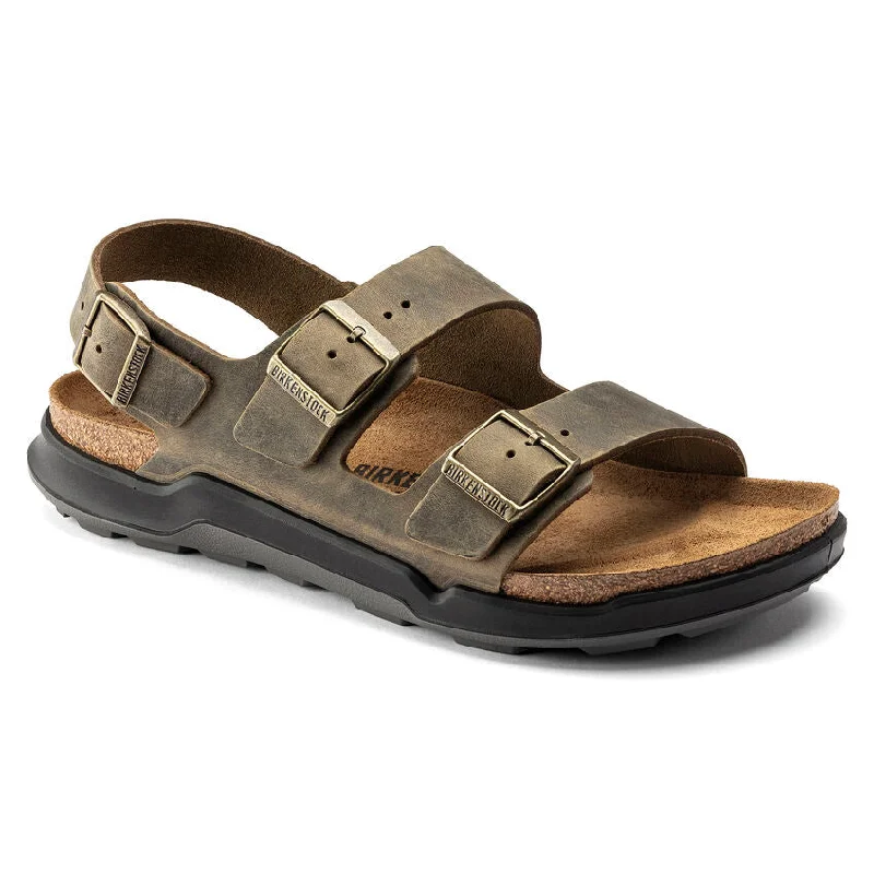 Men's Versatile Shoes Birkenstock Milano CT M Faded Khaki R