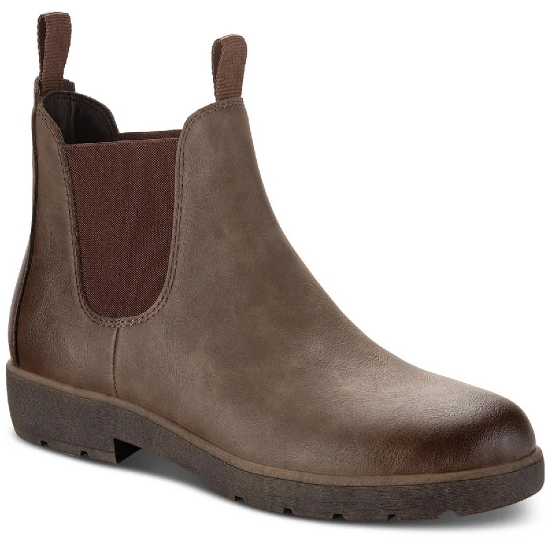 Men's Eco-Friendly Shoes Sun + Stone Mens Hawkes Faux Leather Chelsea Boots