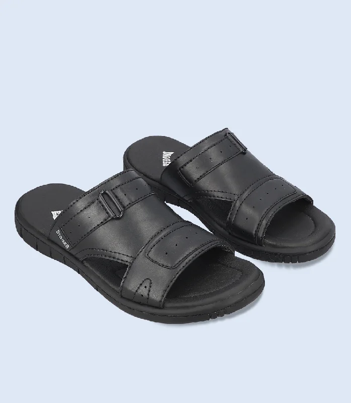 Special Promotion On Comfortable Walking Shoes BM5733-BLACK-Men Casual Slippers