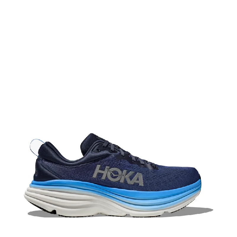 Men's Elegant Shoes Hoka Men's Bondi 8 Running Sneaker in Outer Space/All Aboard