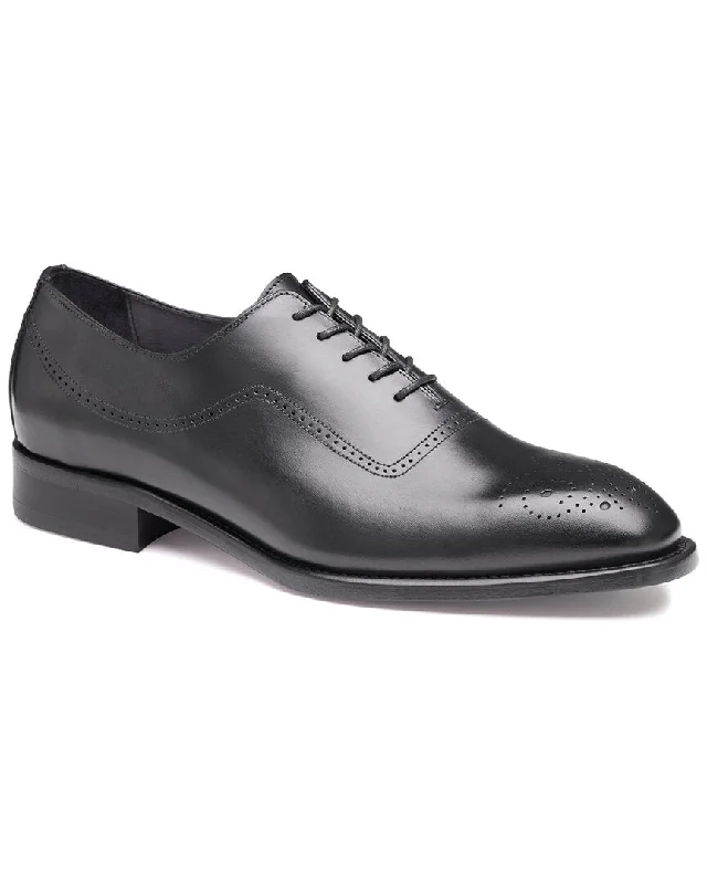 Men's Elegant Shoes Johnston & Murphy Ellsworth Plain Toe Medallion Leather Oxford