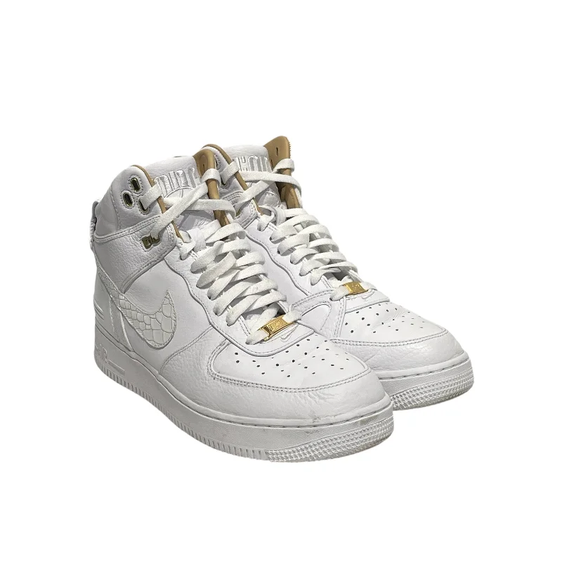 Men's Temperature-Regulating Shoes NIKE/Hi-Sneakers/US 11.5/Leather/WHT/A01074-100