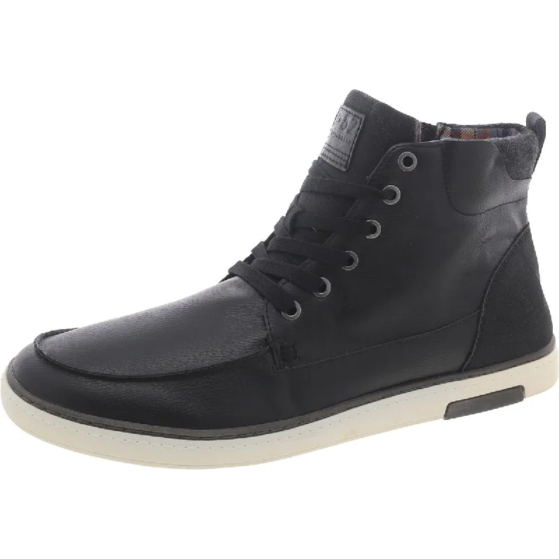 Men's Flexible Boots Bullboxer Mens Faux Leather Cold Weather Winter & Snow Boots