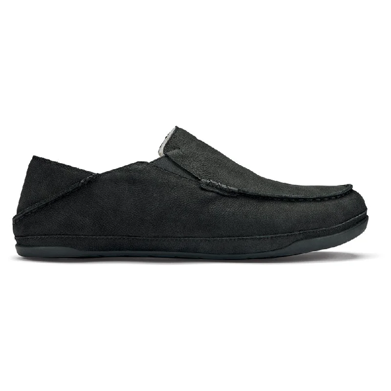 Men's Comfortable Shoes OluKai Kīpuka Hulu Indoor/Outdoor Slipper Black (Men's)