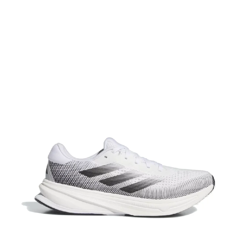 Men's Shock-Absorbing Shoes Adidas Men's Supernova Rise Sneaker in Cloud White/Core Black/Zero Metalic