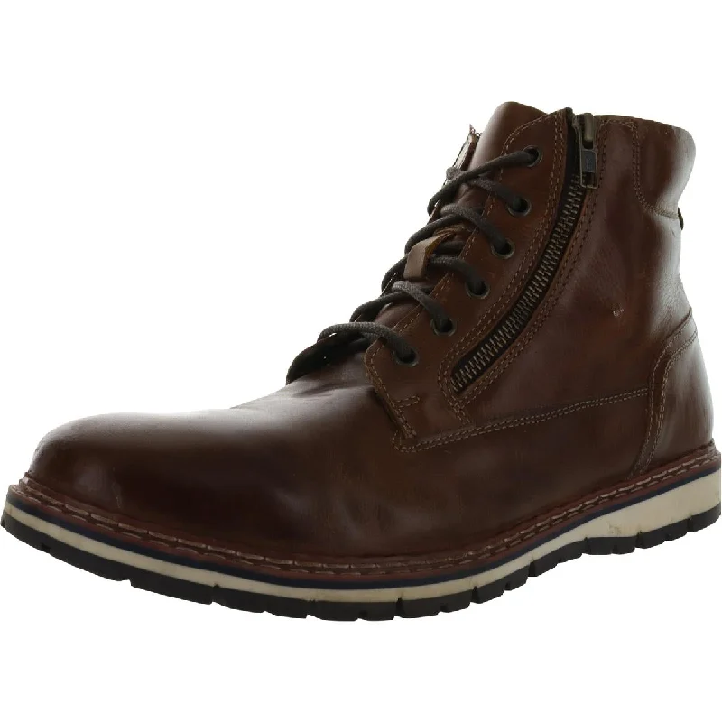 Men's Soft Shoes Crevo Mens Rhet Leather Lace Up Casual Boots