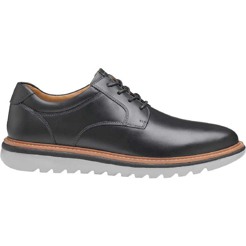 Men's Anti-Slip Shoes Men's Johnston & Murphy Braydon Plain Toe Black Full Grain Leather Men's Anti-Slip Shoes Men's Johnston & Murphy Braydon Plain Toe Black Full Grain Leather