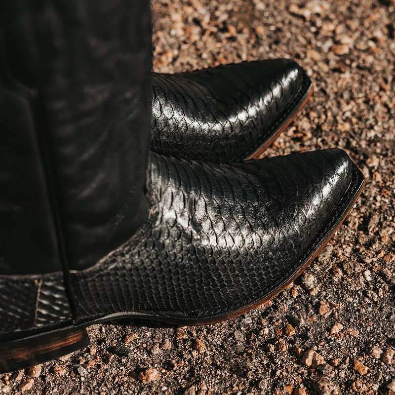 Men's Breathable Shoes Marshall - Black Python