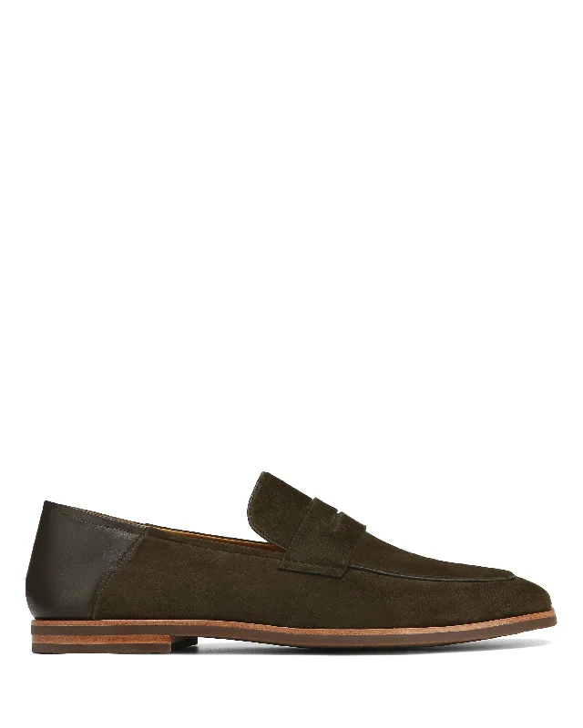 Men's Breathable Shoes Giacomo Olive Suede