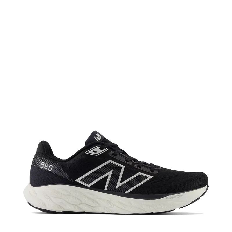 High-Quality Shoes New Balance Men's Fresh Foam X 880v14 in Black with Sea Salt and Silver Metallic