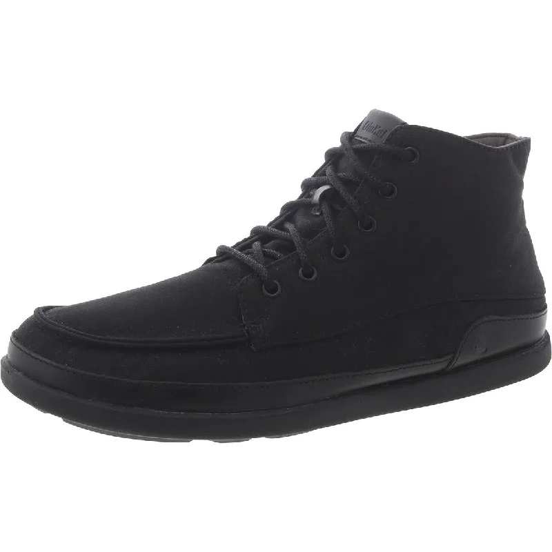 Lightweight Breathable Shoes For Men OluKai Mens Canvas Lace-Up Chukka Boots