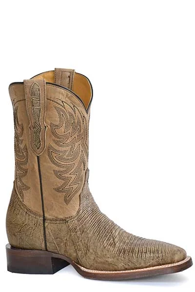 Men's Minimalist Boots Stetson Mens Saurian Teju Boots Style 12-020-8818-4044
