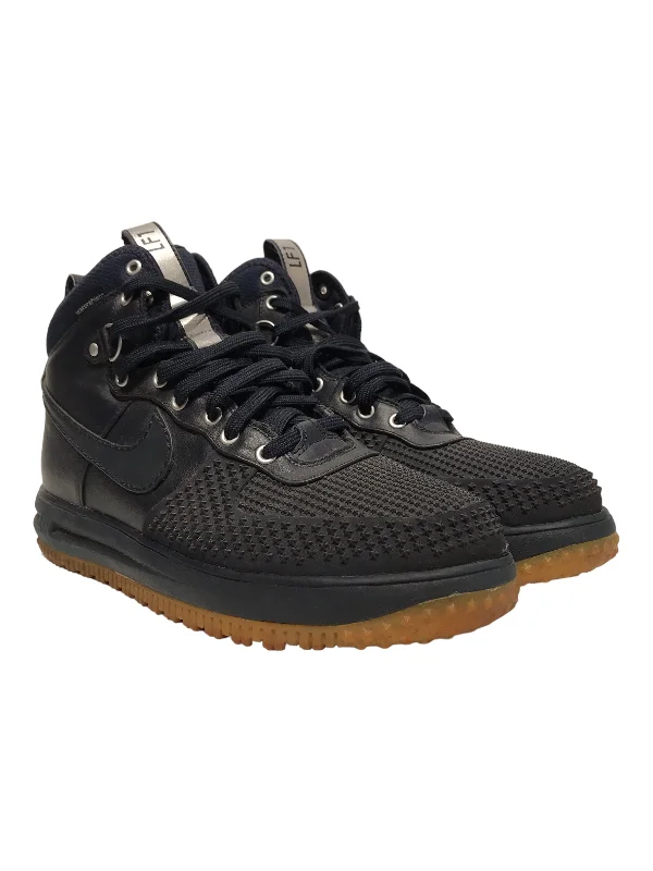 Men's Anti-Slip Boots NIKE/Hi-Sneakers/US 12/NVY/Nike Lunar Force 1 DuckbootDar