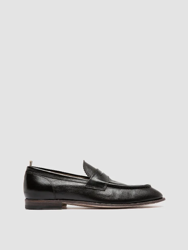 Buy More, Save More On Stylish Shoes SOLITUDE 001 - Brown Leather Penny Loafers