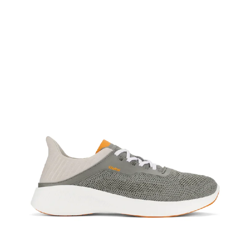 Men's Waterproof Shoes OluKai Men's Island Hopper Mesh Sneaker in Storm Grey
