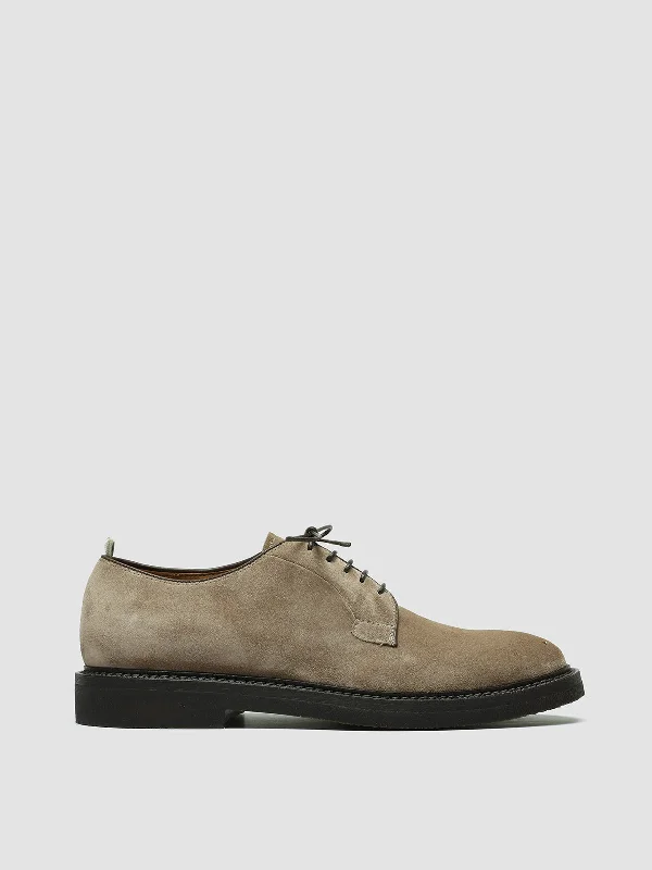 Men's Energy-Return Shoes HOPKINS FLEXI 201 - Taupe Suede Derby Shoes