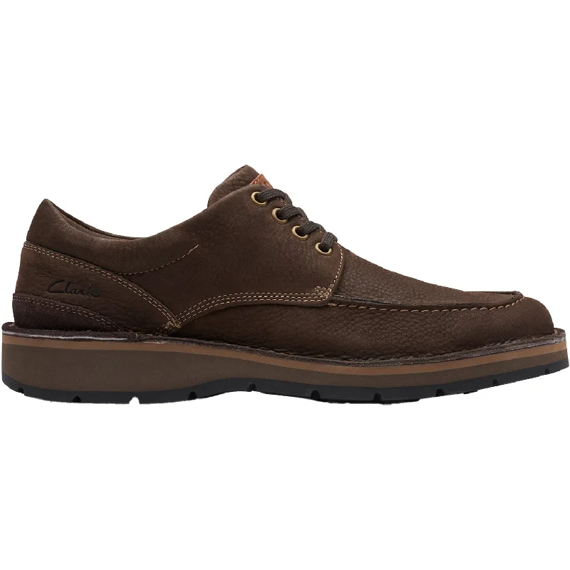Men's All-Day Wear Boots Men's Clarks Gravelle Low Dark Brown Nubuck