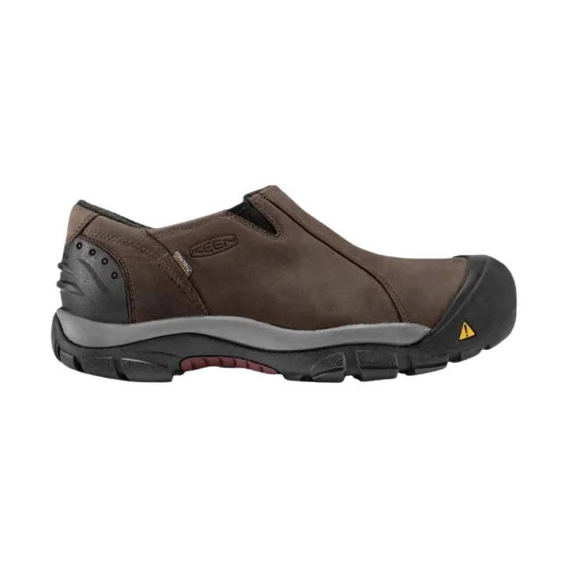 Men's Minimalist Shoes KEEN Men's Brixen Waterproof Low - Slate Black/Madder Brown Men's Minimalist Shoes KEEN Men's Brixen Waterproof Low - Slate Black/Madder Brown