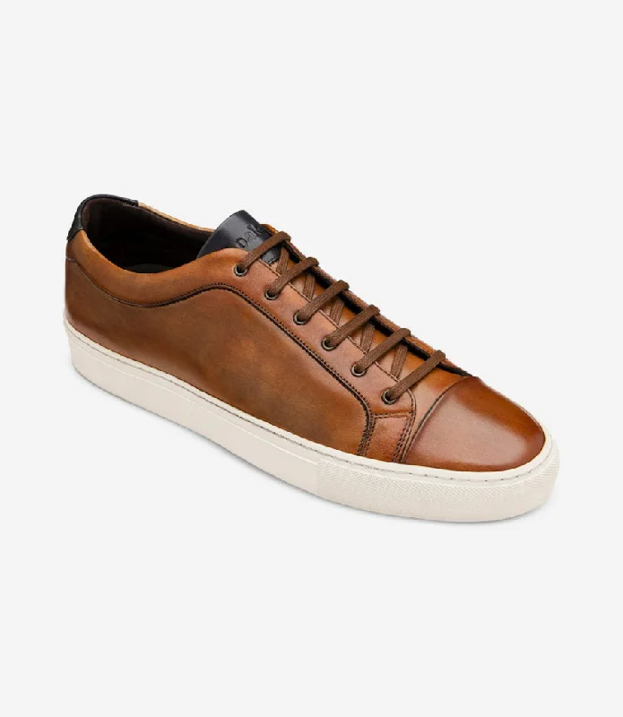 Men's Cozy Shoes LOAKE  Dash - Leather Sneakers -  Chestnut