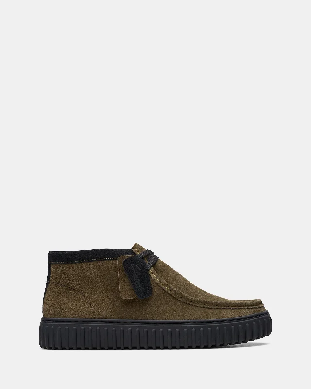 Men's Stylish Boots Torhill Hi Dark Olive Suede