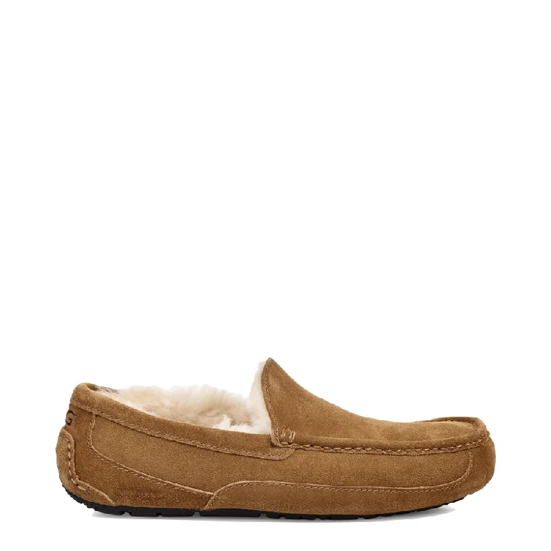 Men's Ultra-Light Boots UGG Men's Ascot Suede Moccasin Slipper in Chestnut