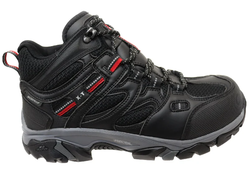 Men's Premium Boots Magnum Mens X T Boron Mid Composite Toe Cap Lace Up Boots