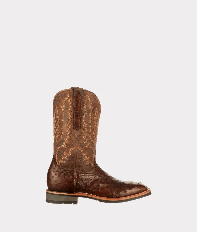 Fashion-Forward Shoes For Men Rowdy Ostrich :: Antique Chocolate