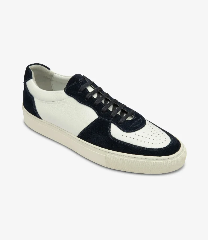 Men's Stylish Boots LOAKE Rush - Sneakers - White/Navy Suede
