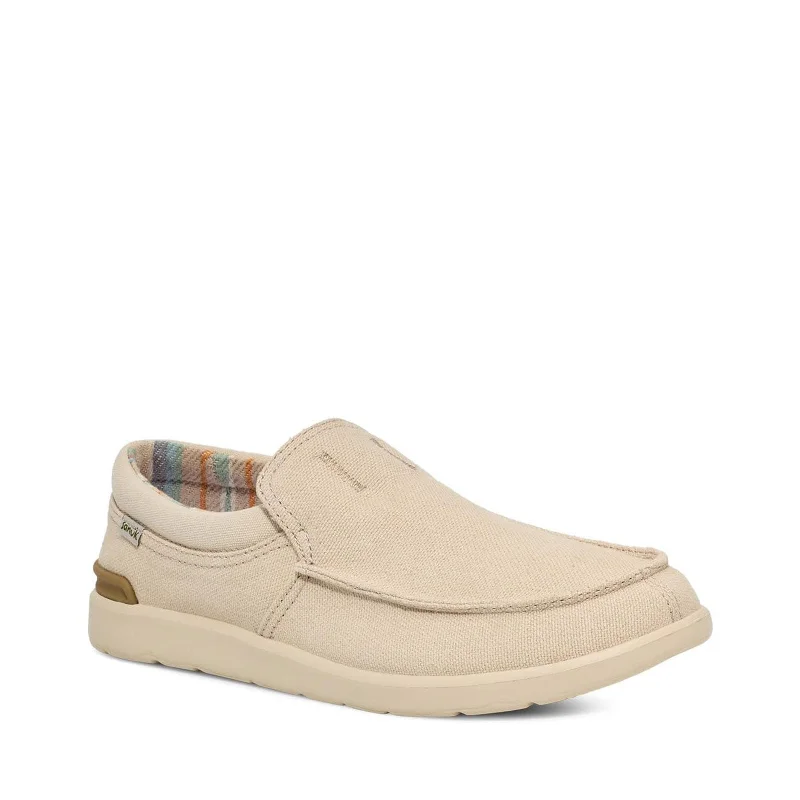 Clearance Sale On Men's Shoes Men's Shoes Sanuk SIDEWALK SURFER LITE 2 SL Casual Slip Ons 1152132 OATMILK