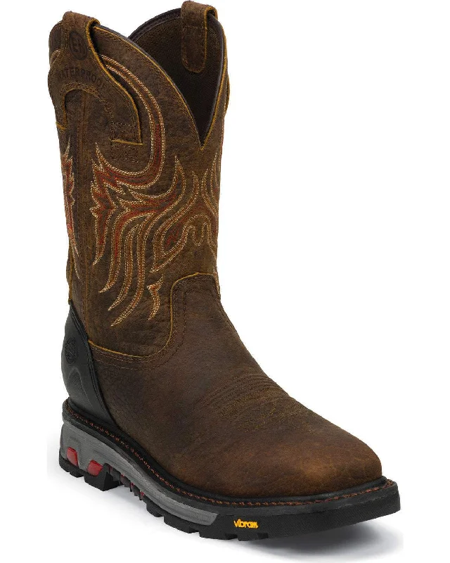 Men's Energy-Return Shoes Justin Mens Driscoll Waterproof Square Steel Toe Work Boots Style WK2111 Men's Energy-Return Shoes Justin Mens Driscoll Waterproof Square Steel Toe Work Boots Style WK2111