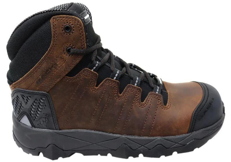 Men's Shock-Absorbing Boots Mack Mens Octane Leather Composite Toe Safety Boots