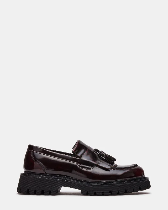 Men's Comfortable Shoes ZEV BURGUNDY