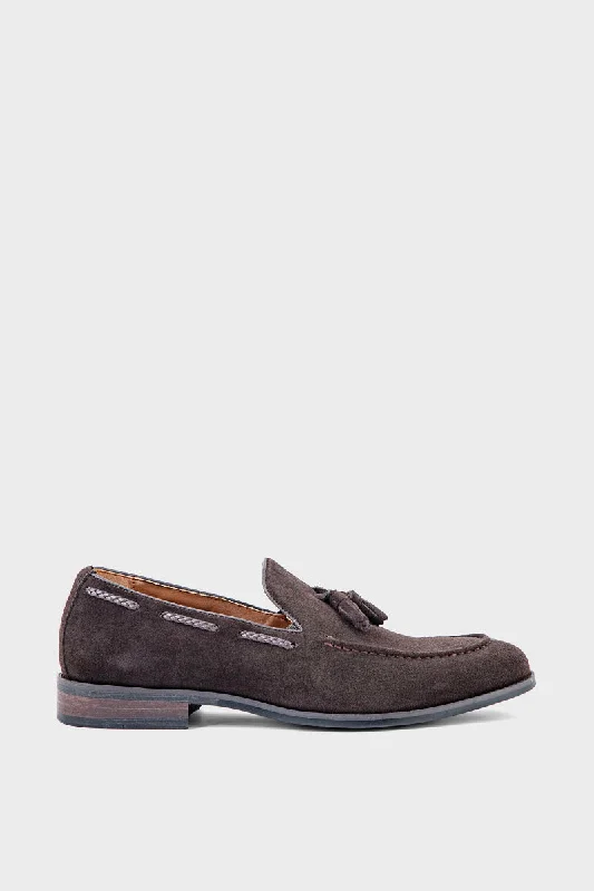 Limited Stock On Premium Leather Shoes Men Formal Loafers MF7010-Brown