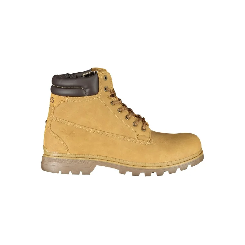 High-Quality Shoes Carrera Vibrant Yellow Lace-Up Fashion Men's Boots
