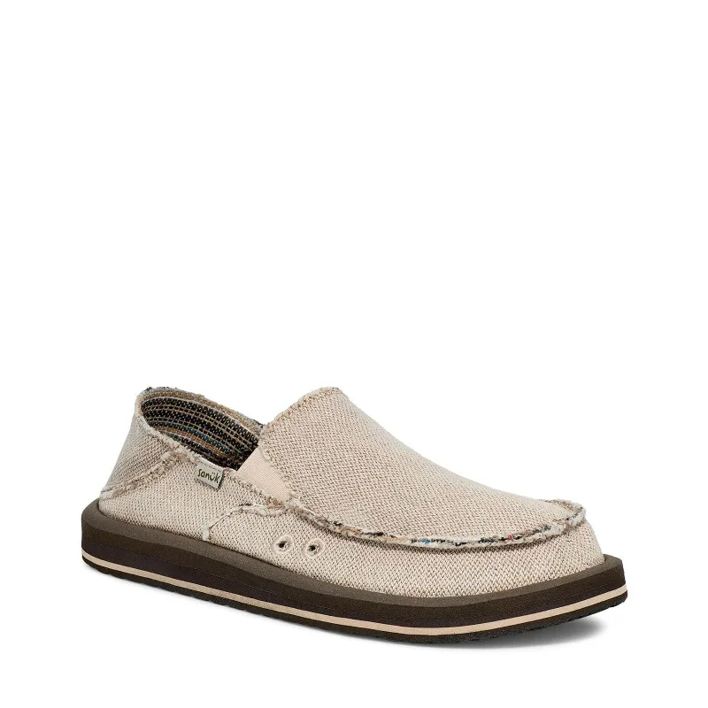 Casual Shoes For Everyday Wear Men's Shoes Sanuk DONNY HEMP TWO TONE Slip On Loafers 1159170 NATURAL Casual Shoes For Everyday Wear Men's Shoes Sanuk DONNY HEMP TWO TONE Slip On Loafers 1159170 NATURAL