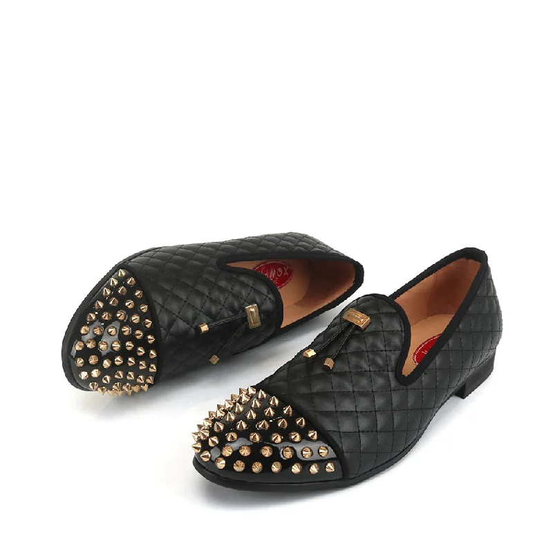 Grab Your Favorite Shoes At The Lowest Prices Men's Autumn Solid Pattern Gold Rivet Tassels Slip-On Casual Loafers Grab Your Favorite Shoes At The Lowest Prices Men's Autumn Solid Pattern Gold Rivet Tassels Slip-On Casual Loafers