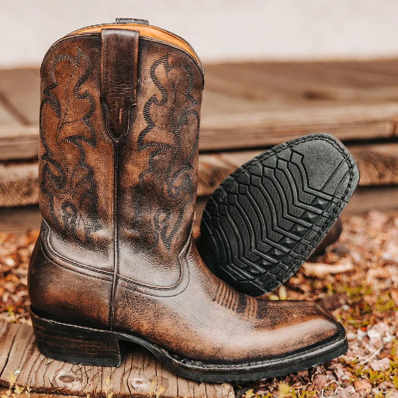 Men's Durable Boots James - Grey Distressed