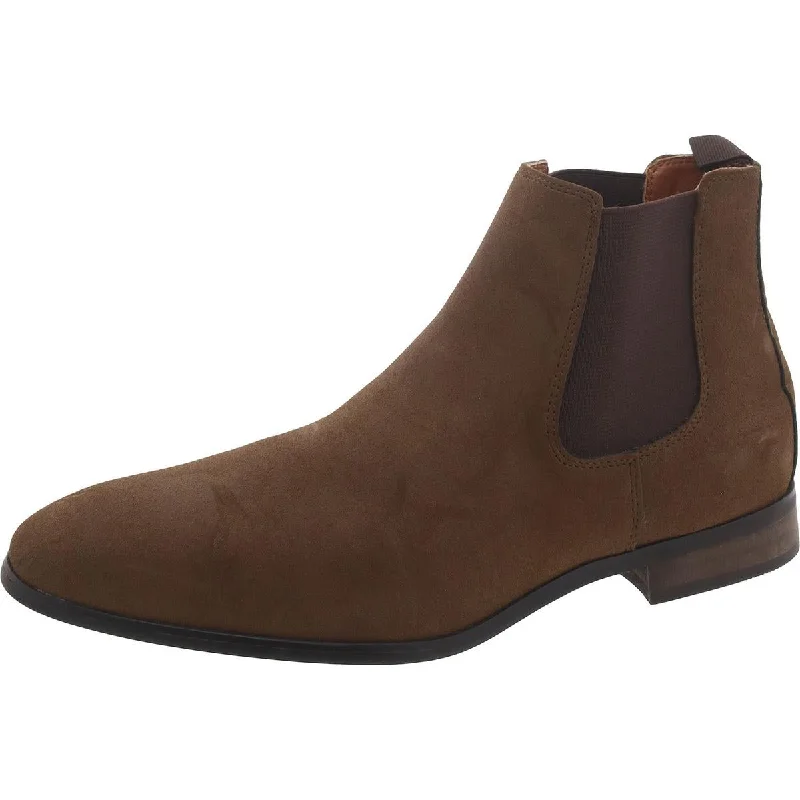 Men's Trendy Boots Abound Mens Faux Leather Almond Toe Chelsea Boots