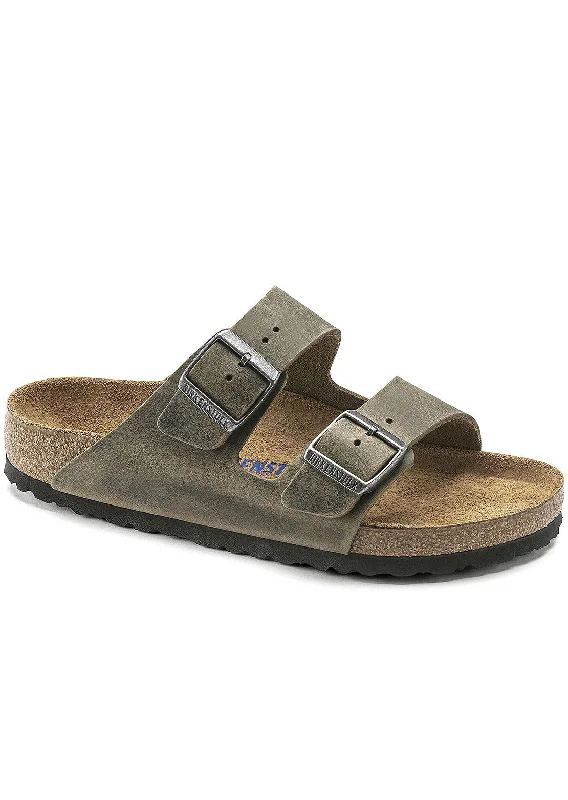 Men's High-Quality Boots Birkenstock Men's Arizona Soft Footbed Oiled Leather Regular Sandals