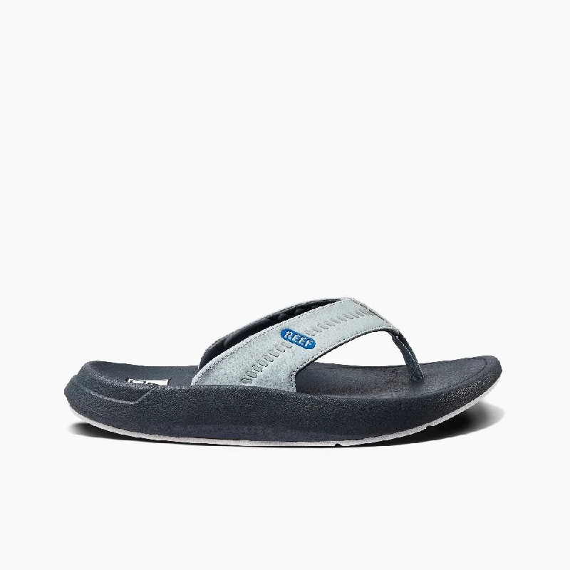 Men's Anti-Slip Shoes Reef Men's Swellsole Cruiser Flip Flop Sandal Grey / Blue