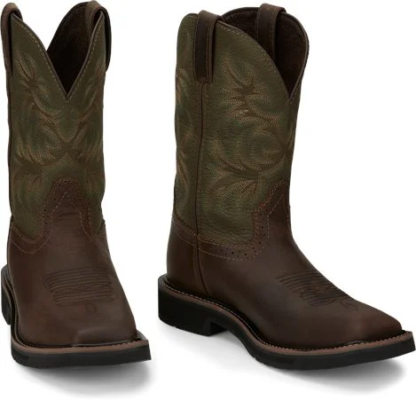 Men's Eco-Friendly Shoes Justin Mens Driller Work Boots Style SE4687