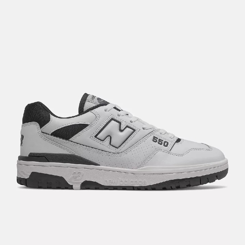 Men's Fashionable Shoes BB550 Sneaker (White + Black)