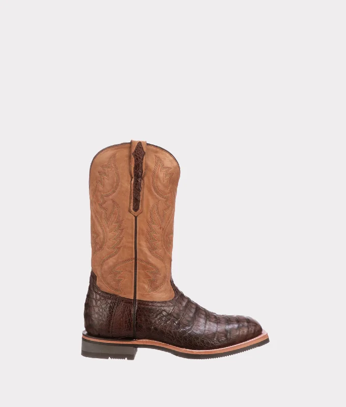 Men's Minimalist Shoes Rowdy Caiman :: Chocolate