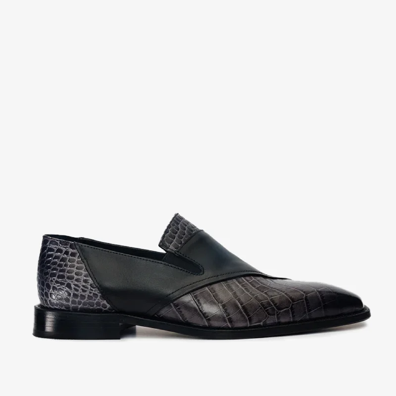 Men's Temperature-Regulating Shoes The Mississippi Black Leather Loafer Men Shoe