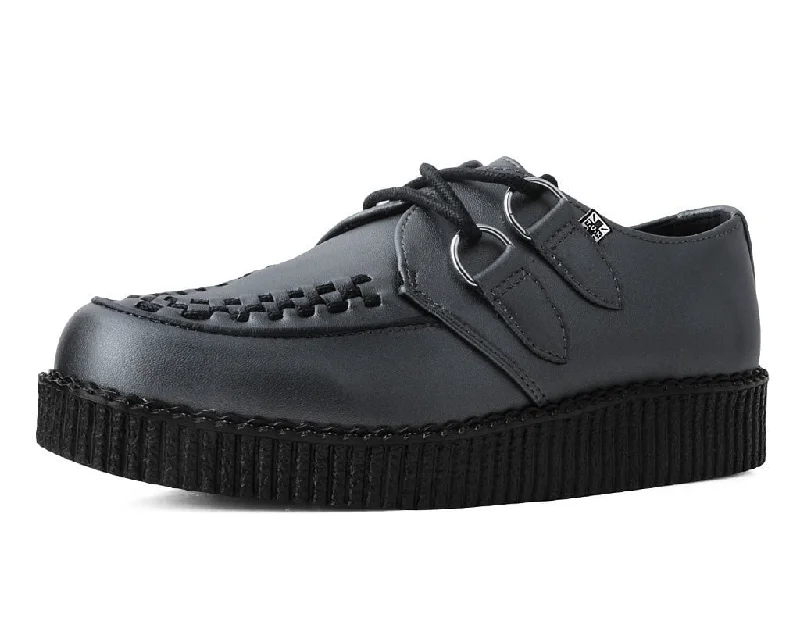 Comfortable Shoes For Men Gunmetal D-Ring Viva Low Creeper