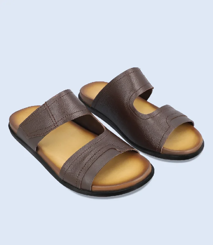 Men's Sporty Boots BM5803-BROWN-Men Slipper